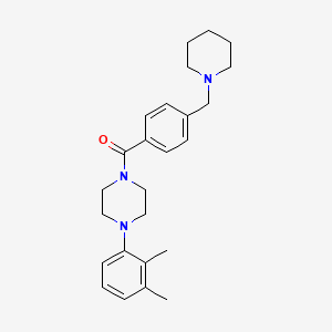 1-(2,3-dimethylphenyl)-4-[4-(1-piperidinylmethyl)benzoyl]piperazine