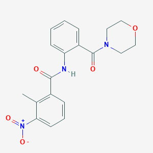 2-methyl-N-[2-(4-morpholinylcarbonyl)phenyl]-3-nitrobenzamide