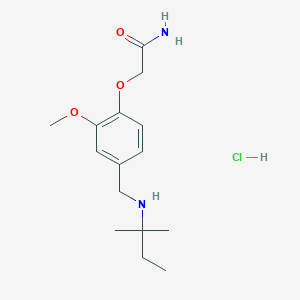 2-(4-{[(1,1-dimethylpropyl)amino]methyl}-2-methoxyphenoxy)acetamide hydrochloride