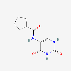 molecular formula C10H13N3O3 B4690849 N-(2,4-dioxo-1,2,3,4-tetrahydro-5-pyrimidinyl)cyclopentanecarboxamide 