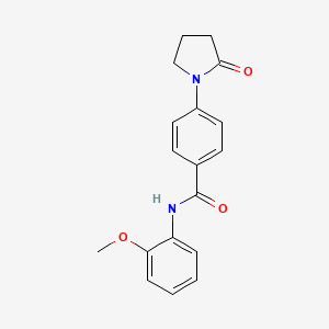 N-(2-methoxyphenyl)-4-(2-oxo-1-pyrrolidinyl)benzamide