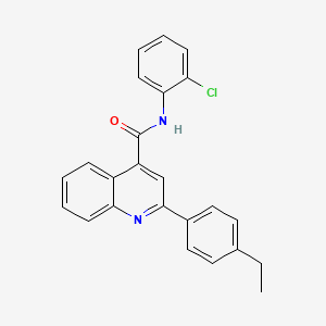 molecular formula C24H19ClN2O B4691006 N-(2-chlorophenyl)-2-(4-ethylphenyl)-4-quinolinecarboxamide 