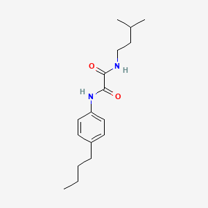 molecular formula C17H26N2O2 B4691077 N-(4-butylphenyl)-N'-(3-methylbutyl)ethanediamide 