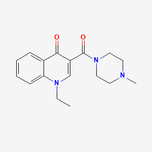 1-ethyl-3-[(4-methyl-1-piperazinyl)carbonyl]-4(1H)-quinolinone