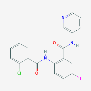 2-[(2-chlorobenzoyl)amino]-5-iodo-N-3-pyridinylbenzamide