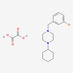 molecular formula C19H27BrN2O4 B4691152 1-(3-bromobenzyl)-4-cyclohexylpiperazine oxalate 