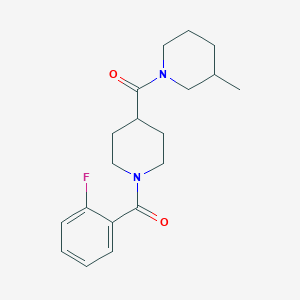 1-{[1-(2-fluorobenzoyl)-4-piperidinyl]carbonyl}-3-methylpiperidine