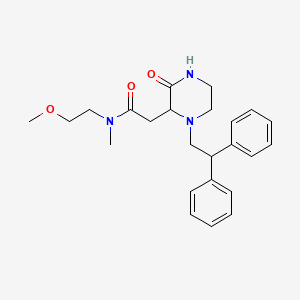 2-[1-(2,2-diphenylethyl)-3-oxo-2-piperazinyl]-N-(2-methoxyethyl)-N-methylacetamide