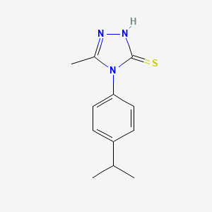 molecular formula C12H15N3S B4691242 4-(4-isopropylphenyl)-5-methyl-4H-1,2,4-triazole-3-thiol 