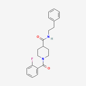 1-(2-fluorobenzoyl)-N-(2-phenylethyl)-4-piperidinecarboxamide