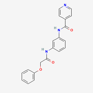 N-{3-[(2-phenoxyacetyl)amino]phenyl}isonicotinamide