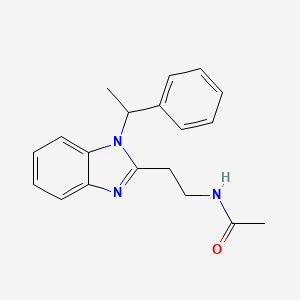 N-{2-[1-(1-phenylethyl)-1H-benzimidazol-2-yl]ethyl}acetamide