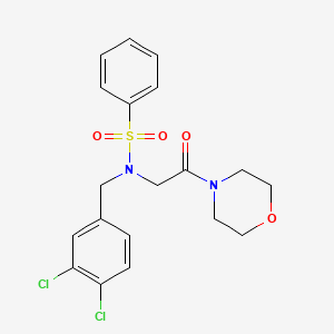 N-(3,4-dichlorobenzyl)-N-[2-(4-morpholinyl)-2-oxoethyl]benzenesulfonamide