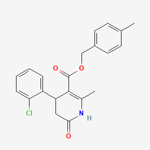 4-methylbenzyl 4-(2-chlorophenyl)-2-methyl-6-oxo-1,4,5,6-tetrahydro-3-pyridinecarboxylate