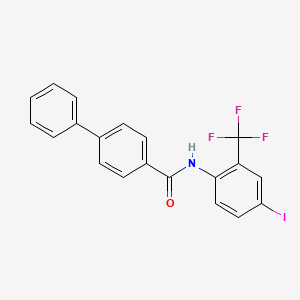 N-[4-iodo-2-(trifluoromethyl)phenyl]-4-biphenylcarboxamide