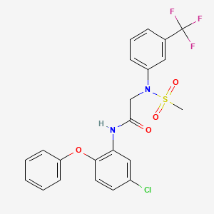 N~1~-(5-chloro-2-phenoxyphenyl)-N~2~-(methylsulfonyl)-N~2~-[3-(trifluoromethyl)phenyl]glycinamide