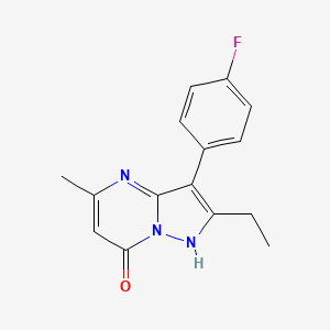 2-ethyl-3-(4-fluorophenyl)-5-methylpyrazolo[1,5-a]pyrimidin-7-ol