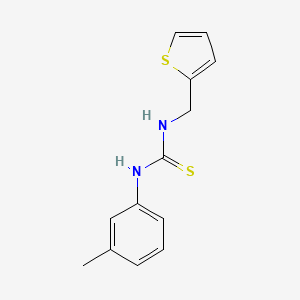 molecular formula C13H14N2S2 B4691583 N-(3-methylphenyl)-N'-(2-thienylmethyl)thiourea 