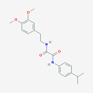 molecular formula C21H26N2O4 B4691637 N-[2-(3,4-dimethoxyphenyl)ethyl]-N'-(4-isopropylphenyl)ethanediamide 