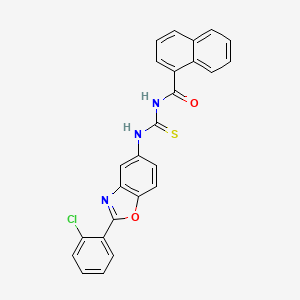 N-({[2-(2-chlorophenyl)-1,3-benzoxazol-5-yl]amino}carbonothioyl)-1-naphthamide