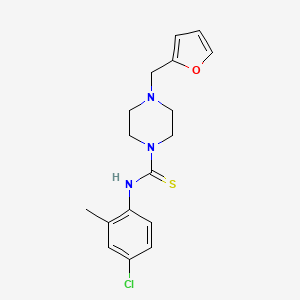 N-(4-chloro-2-methylphenyl)-4-(2-furylmethyl)-1-piperazinecarbothioamide