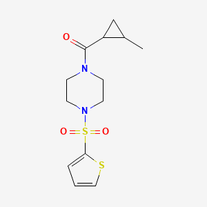 1-[(2-methylcyclopropyl)carbonyl]-4-(2-thienylsulfonyl)piperazine