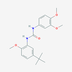 molecular formula C20H26N2O4 B4691737 N-(5-tert-butyl-2-methoxyphenyl)-N'-(3,4-dimethoxyphenyl)urea 