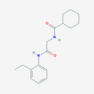 molecular formula C17H24N2O2 B4691839 N-{2-[(2-ethylphenyl)amino]-2-oxoethyl}cyclohexanecarboxamide 