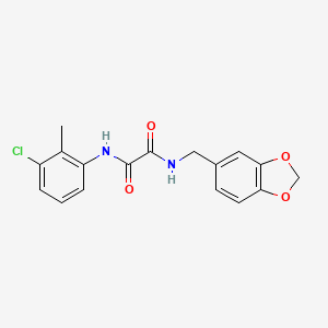 N-(1,3-benzodioxol-5-ylmethyl)-N'-(3-chloro-2-methylphenyl)ethanediamide