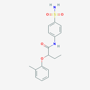 2-(2-methylphenoxy)-N-(4-sulfamoylphenyl)butanamide