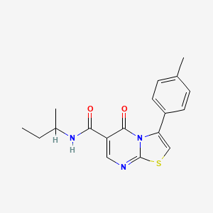 N-(sec-butyl)-3-(4-methylphenyl)-5-oxo-5H-[1,3]thiazolo[3,2-a]pyrimidine-6-carboxamide