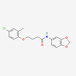 N-1,3-benzodioxol-5-yl-4-(4-chloro-2-methylphenoxy)butanamide