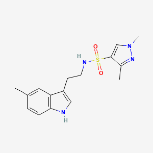 1,3-dimethyl-N-[2-(5-methyl-1H-indol-3-yl)ethyl]-1H-pyrazole-4-sulfonamide