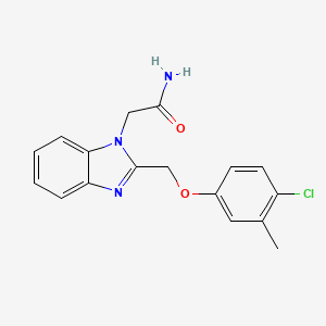 2-{2-[(4-chloro-3-methylphenoxy)methyl]-1H-benzimidazol-1-yl}acetamide