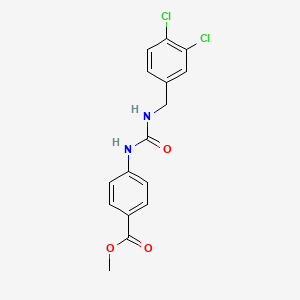 molecular formula C16H14Cl2N2O3 B4692164 methyl 4-({[(3,4-dichlorobenzyl)amino]carbonyl}amino)benzoate 