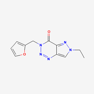 6-ethyl-3-(2-furylmethyl)-3,6-dihydro-4H-pyrazolo[4,3-d][1,2,3]triazin-4-one