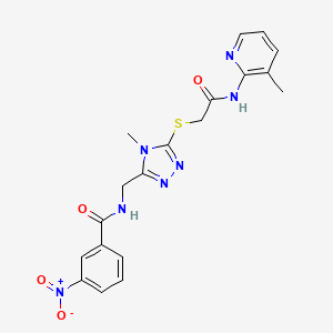 N-{[4-methyl-5-({2-[(3-methyl-2-pyridinyl)amino]-2-oxoethyl}thio)-4H-1,2,4-triazol-3-yl]methyl}-3-nitrobenzamide