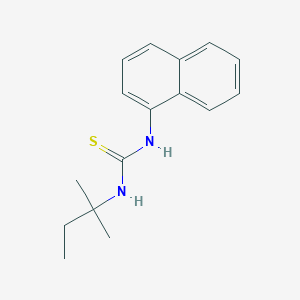 molecular formula C16H20N2S B4692215 N-(1,1-dimethylpropyl)-N'-1-naphthylthiourea 