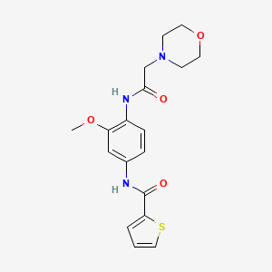 N-{3-methoxy-4-[(4-morpholinylacetyl)amino]phenyl}-2-thiophenecarboxamide