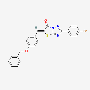 5-[4-(benzyloxy)benzylidene]-2-(4-bromophenyl)[1,3]thiazolo[3,2-b][1,2,4]triazol-6(5H)-one