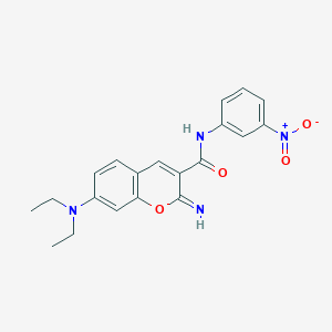 7-(diethylamino)-2-imino-N-(3-nitrophenyl)-2H-chromene-3-carboxamide