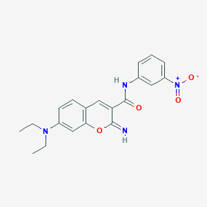 molecular formula C20H20N4O4 B4692257 7-(diethylamino)-2-imino-N-(3-nitrophenyl)-2H-chromene-3-carboxamide 