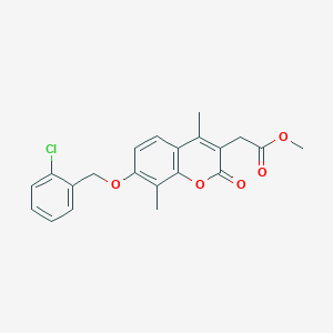 methyl {7-[(2-chlorobenzyl)oxy]-4,8-dimethyl-2-oxo-2H-chromen-3-yl}acetate