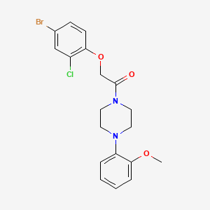 molecular formula C19H20BrClN2O3 B4692301 1-[(4-bromo-2-chlorophenoxy)acetyl]-4-(2-methoxyphenyl)piperazine 