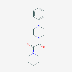 molecular formula C17H23N3O2 B4692405 1-[oxo(1-piperidinyl)acetyl]-4-phenylpiperazine 