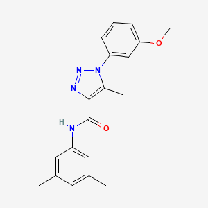 molecular formula C19H20N4O2 B4692407 N-(3,5-dimethylphenyl)-1-(3-methoxyphenyl)-5-methyl-1H-1,2,3-triazole-4-carboxamide 