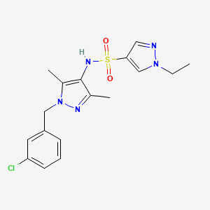 N-[1-(3-chlorobenzyl)-3,5-dimethyl-1H-pyrazol-4-yl]-1-ethyl-1H-pyrazole-4-sulfonamide