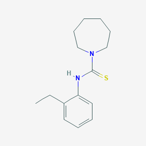 molecular formula C15H22N2S B4692606 N-(2-ethylphenyl)-1-azepanecarbothioamide 