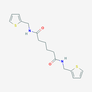 molecular formula C16H20N2O2S2 B4692613 N,N'-bis(2-thienylmethyl)hexanediamide 