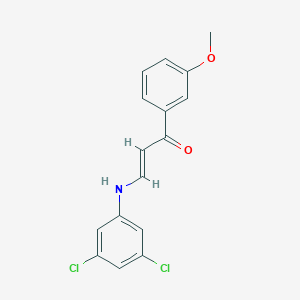 molecular formula C16H13Cl2NO2 B4692631 3-[(3,5-dichlorophenyl)amino]-1-(3-methoxyphenyl)-2-propen-1-one 